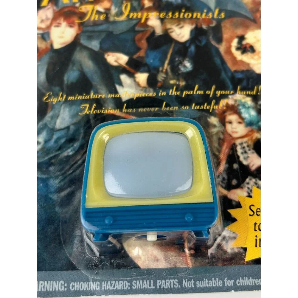Impressionist Art on TV Viewer Toy Accoutrements Van Gogh Degas Monet 90s VTG